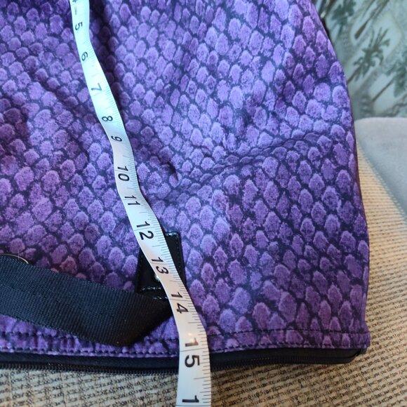 Coach XL Purple Multi Snake Print Getaway PACKABLE Travel Weekender Tote 1 PIECE - Picture 7 of 10